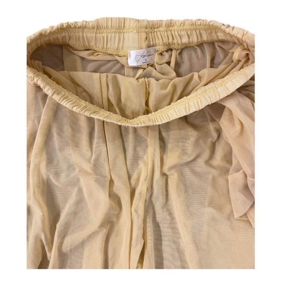 🤩💫host Pick💫 Laina Rauma SET small belted kimono & pants sheer yellow banana - Picture 15 of 16